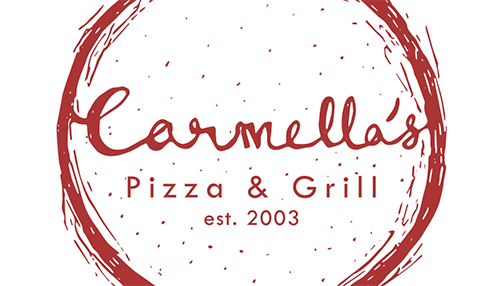 image of the front of Carmellas redesigned business card