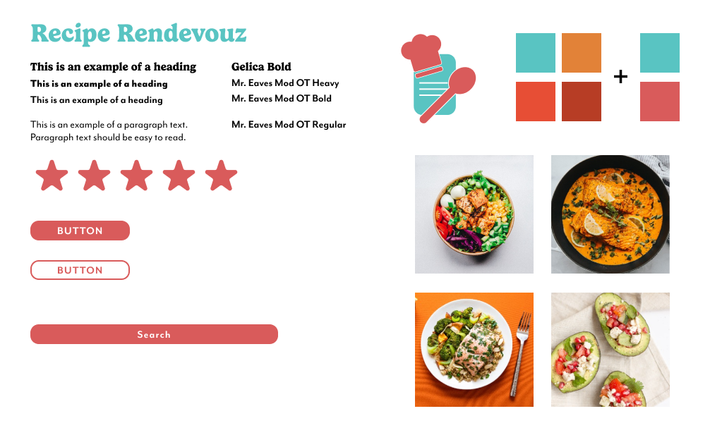 Image of Recipe Rendezvous brand board